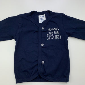 Boys Toony Port, navy cotton long sleeve top, GUC, size 1,  