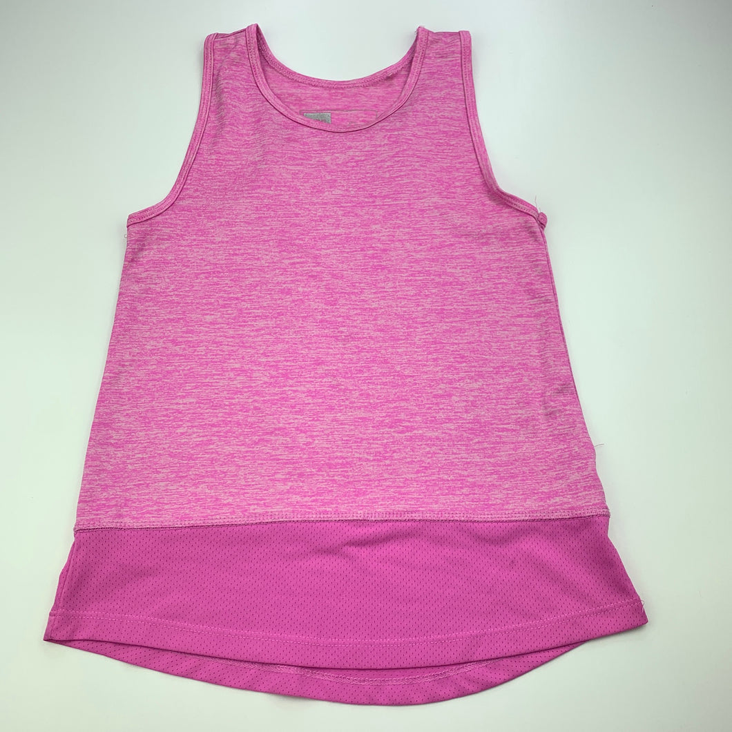 Girls Active & Co, pink sports / activewear top, EUC, size 8,  