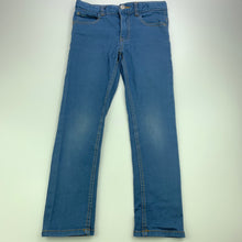 Load image into Gallery viewer, Boys Target, blue stretchy cotton pants, adjustable, Inside leg: 49cm, FUC, size 6,  