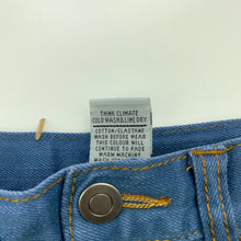 Load image into Gallery viewer, Boys Target, blue stretchy cotton pants, adjustable, Inside leg: 49cm, FUC, size 6,  