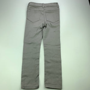 Girls Target, grey stretch denim leggings / jeggings, elasticated, Inside leg: 43cm, EUC, size 5,  