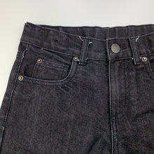 Load image into Gallery viewer, Boys Urban Supply, black denim shorts, adjustable, GUC, size 8,  