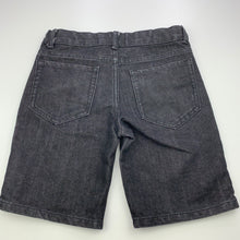 Load image into Gallery viewer, Boys Urban Supply, black denim shorts, adjustable, GUC, size 8,  