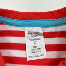Load image into Gallery viewer, Boys Tiny Little Wonders, striped cotton t-shirt / top, GUC, size 00,  