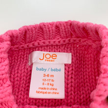 Load image into Gallery viewer, Girls Joe Fresh, knitted cotton long sleeve dress, FUC, size 00, L: 30cm