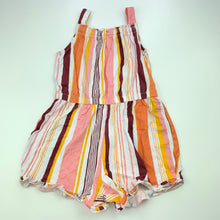 Load image into Gallery viewer, Girls Anko, striped cotton summer playsuit, GUC, size 4,  