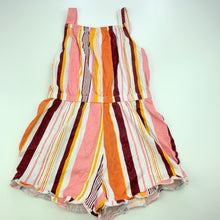 Load image into Gallery viewer, Girls Anko, striped cotton summer playsuit, GUC, size 4,  