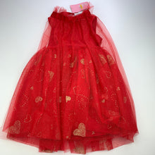 Load image into Gallery viewer, Girls Mango, red tulle tutu party dress, plus cape, NEW, size 1-2, L: 55cm