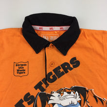 Load image into Gallery viewer, Unisex NRL Official, Wests Tigers cotton polo shirt, GUC, size 4