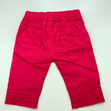 Load image into Gallery viewer, Girls Mexx, lined cotton pants, elasticated, care labels removed, EUC, size 000,  