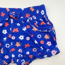 Load image into Gallery viewer, Girls Baby Berry, floral cotton shorts, elasticated, EUC, size 00,  