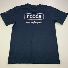 Load image into Gallery viewer, Boys Reece, navy cotton t-shirt / top, GUC, size 8-9,  