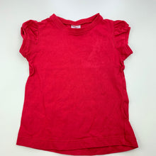 Load image into Gallery viewer, Girls Target, red cotton t-shirt / top, FUC, size 1,  