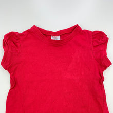 Load image into Gallery viewer, Girls Target, red cotton t-shirt / top, FUC, size 1,  