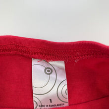 Load image into Gallery viewer, Girls Target, red cotton t-shirt / top, FUC, size 1,  