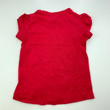 Load image into Gallery viewer, Girls Target, red cotton t-shirt / top, FUC, size 1,  