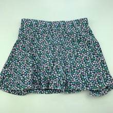 Load image into Gallery viewer, Girls Anko, floral cotton skirt, built-in shorts, elasticated, GUC, size 2,  