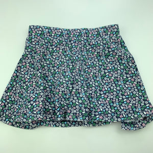 Girls Anko, floral cotton skirt, built-in shorts, elasticated, GUC, size 2,  