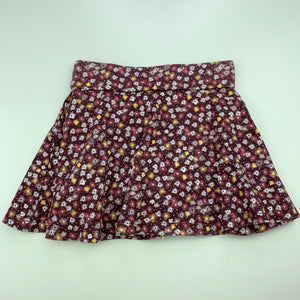 Girls Anko, floral cotton skirt, built-in shorts, elasticated, EUC, size 2,  