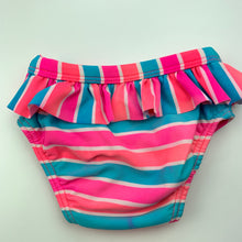Load image into Gallery viewer, Girls Target, striped swim bottoms, elasticated, FUC, size 000,  