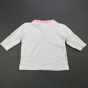 Girls Higgledee, cotton long sleeve t-shirt / top, GUC, size 000,  