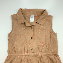 Load image into Gallery viewer, Girls Anko, lightweight floral cotton shirt dress, EUC, size 7, L: 60cmm