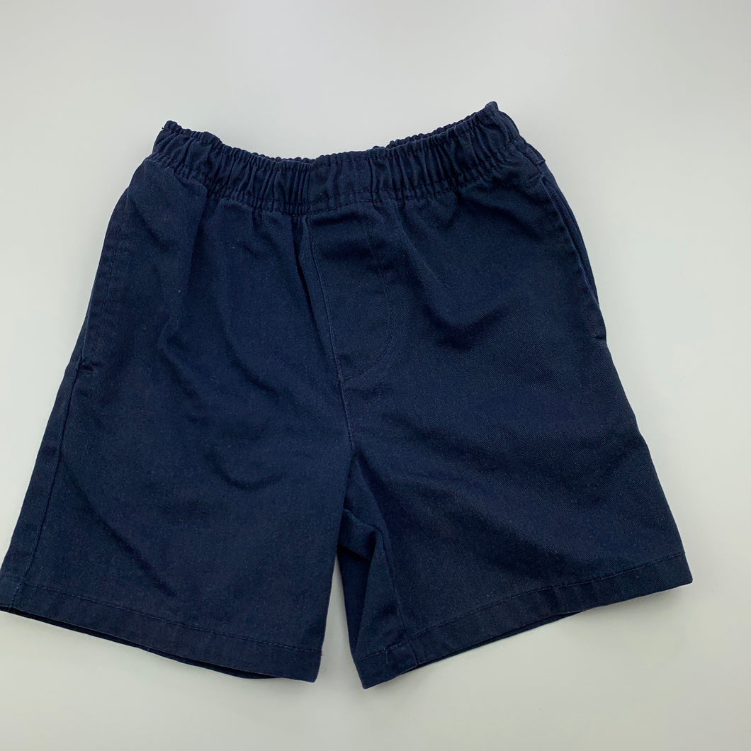 Boys Target, navy school shorts, elasticated, FUC, size 4,  