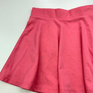 Girls H&T, pink casual skirt, elasticated, L: 32cm, FUC, size 7,  