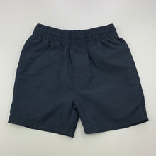 Load image into Gallery viewer, unisex Anko, navy lightweight school shorts, elasticated, GUC, size 4,  