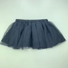 Load image into Gallery viewer, Girls Anko, navy tulle party skirt, elasticated, GUC, size 1,  