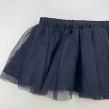Load image into Gallery viewer, Girls Anko, navy tulle party skirt, elasticated, GUC, size 1,  
