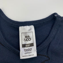 Load image into Gallery viewer, unisex Kids &amp; Co, cotton bodysuit / romper, stars, GUC, size 0000,  