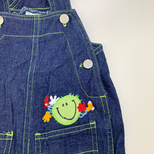 Load image into Gallery viewer, Boys Baby Baby, blue cotton overalls / shortalls, GUC, size 00,  
