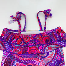 Load image into Gallery viewer, Girls Lily &amp; Dan, colourful swim top, EUC, size 1,  
