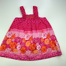 Load image into Gallery viewer, Girls Target, lined lightweight floral cotton dress, EUC, size 1, L: 43cm