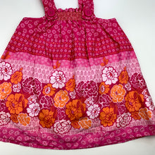 Load image into Gallery viewer, Girls Target, lined lightweight floral cotton dress, EUC, size 1, L: 43cm