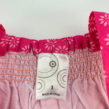 Load image into Gallery viewer, Girls Target, lined lightweight floral cotton dress, EUC, size 1, L: 43cm