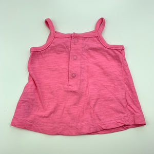 Girls Carters, pink cotton summer top, GUC, size 3 months,  