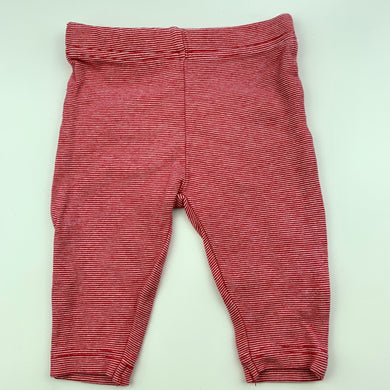 Girls Cotton On, red stripe stretchy ruffle leggings / bottoms, GUC, size 0000,  