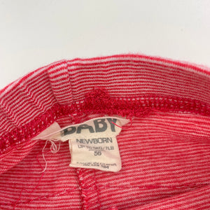 Girls Cotton On, red stripe stretchy ruffle leggings / bottoms, GUC, size 0000,  