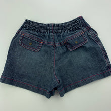 Load image into Gallery viewer, Girls Catimini, stretch denim shorts / skort, elasticated, FUC, size 12 months,  