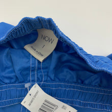 Load image into Gallery viewer, Boys NOW, lightweight board shorts, elasticated, NEW, size 1,  