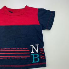 Load image into Gallery viewer, Boys NOW, navy cotton t-shirt / top, FUC, size 1,  