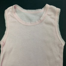 Load image into Gallery viewer, Girls Marquise, pink cotton singlet top, EUC, size 000,  