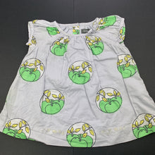 Load image into Gallery viewer, Girls Baby Gap, lined lightweight cotton top, apples, GUC, size 000,  