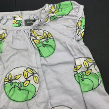Load image into Gallery viewer, Girls Baby Gap, lined lightweight cotton top, apples, GUC, size 000,  