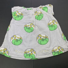 Load image into Gallery viewer, Girls Baby Gap, lined lightweight cotton top, apples, GUC, size 000,  