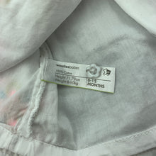 Load image into Gallery viewer, Girls Woolies Babes, lined lightweight cotton dress, GUC, size 0, L: 43cm