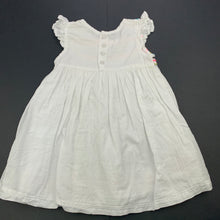 Load image into Gallery viewer, Girls Woolies Babes, lined lightweight cotton dress, GUC, size 0, L: 43cm