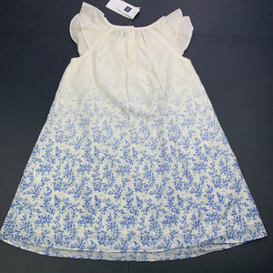 Girls GAP, lined lightweight cotton floral dress, NEW, size 4, L: 57cm
